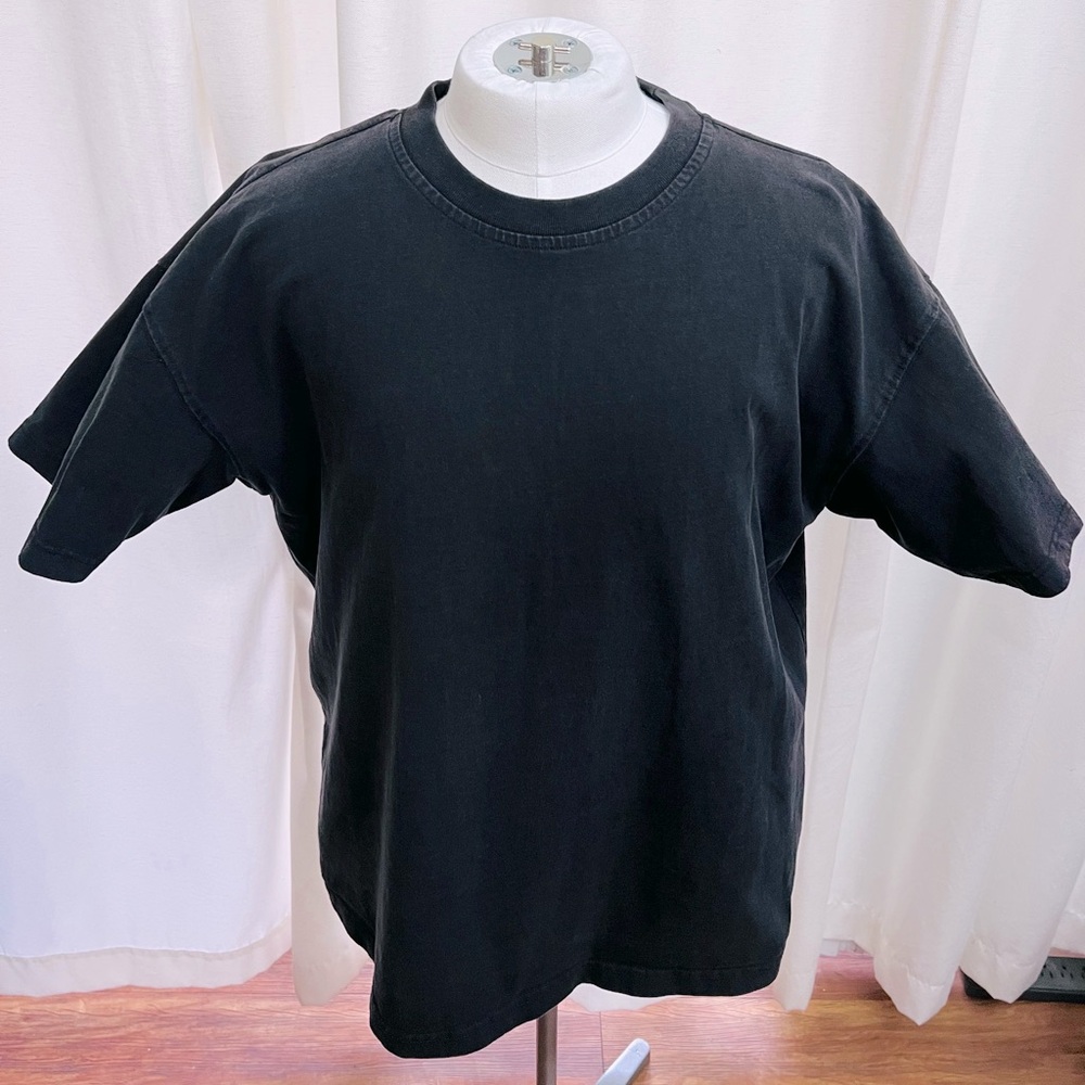 H&M Mens Classic Black Oversized T-Shirt Size Small